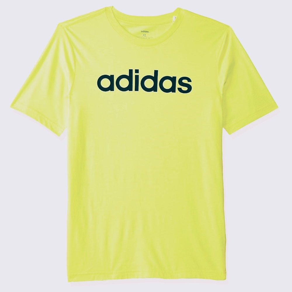 Adidas Kids Greenish Yellow Short Sleeve T-Shirt